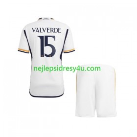 Fotbalový Dres Real Madrid Federico Valverde 15 Dětské Domácí 2023/24